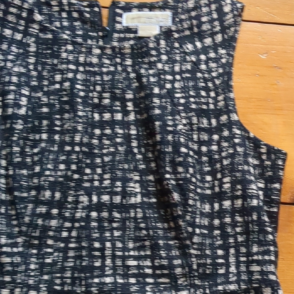 MICHAEL Kors Black and White Sheath Dress Sz 10 - Picture 4 of 8